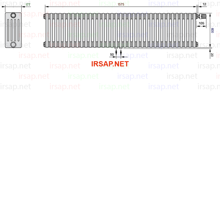 Радиатор IRSAP Tesi 50600/35 T52 CL 01